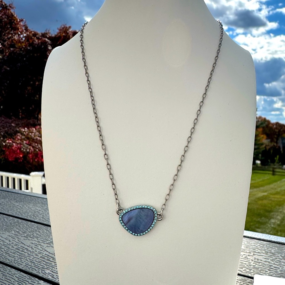 Lia Sophia Ocean Splash Necklace Blue